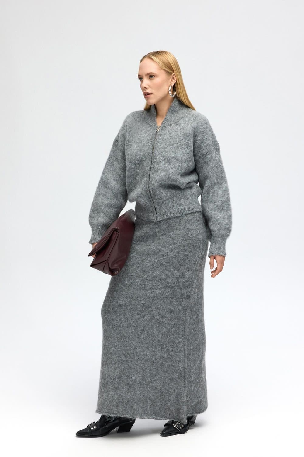 MAI STUDIOS CO. MAI STUDIOS CO. Women's Eskara Knit Cardigan in Grey