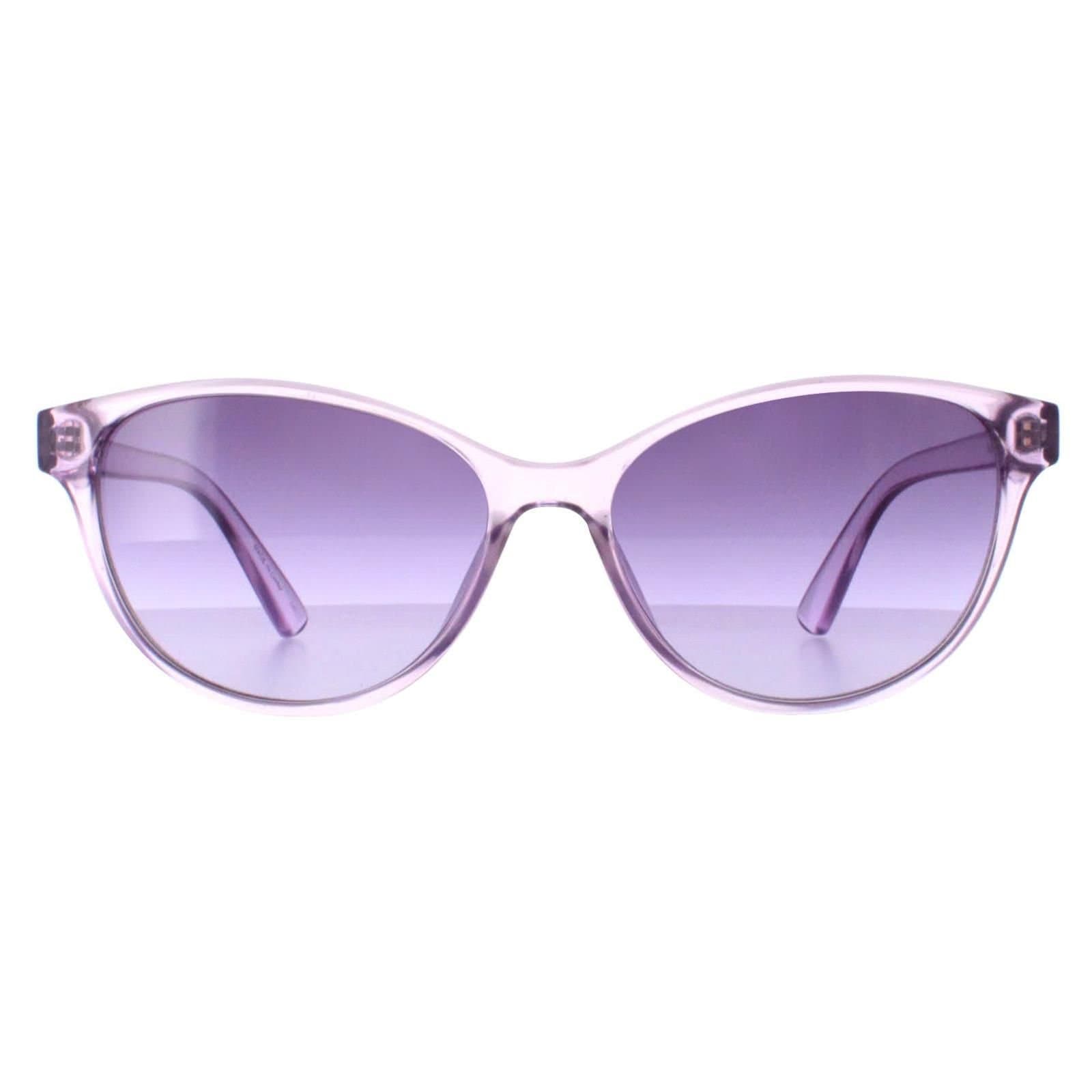 Calvin Klein CALVIN KLEIN Women's Cat Eye Crystal Lilac Purple Gradient CK20517S in Clear