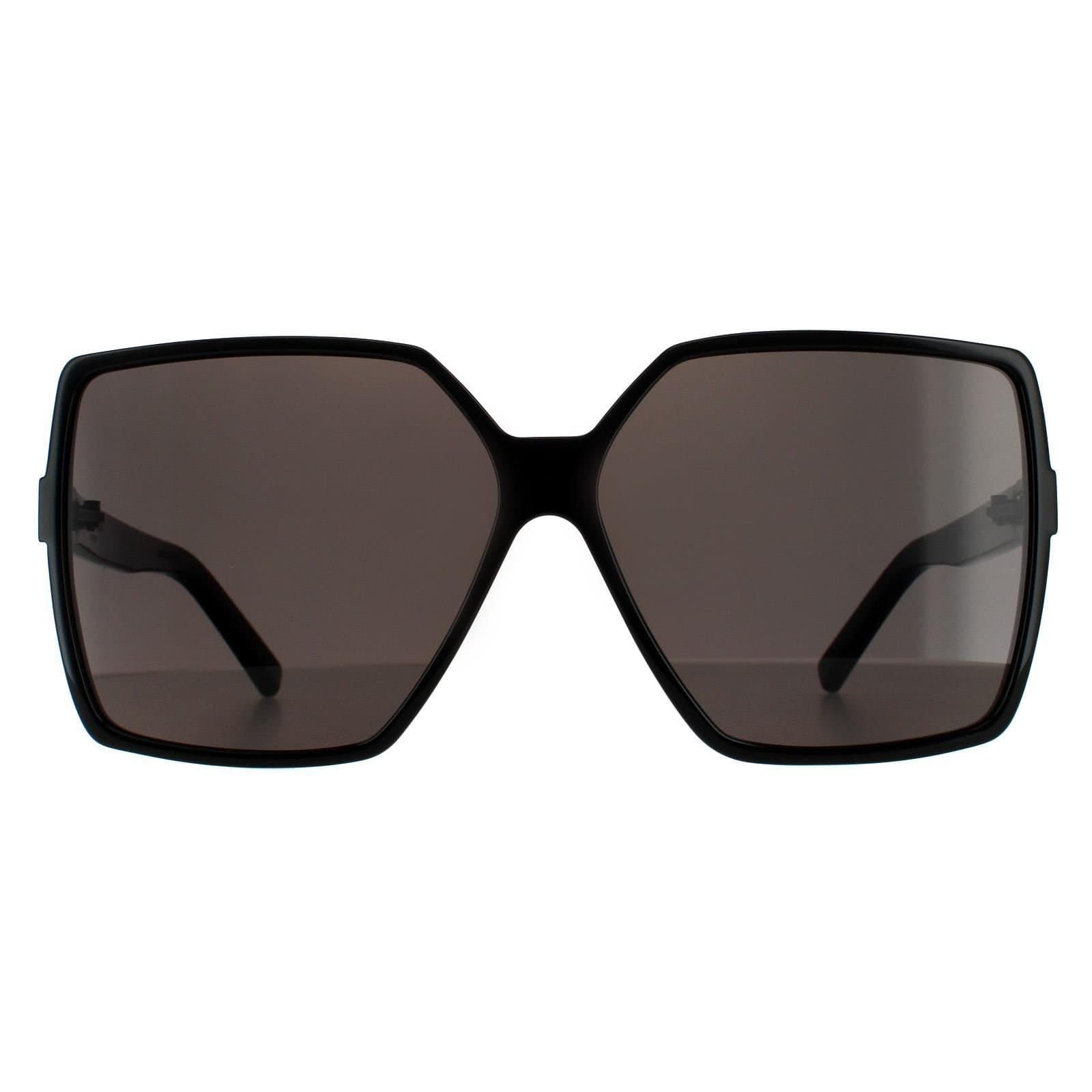 Saint Laurent Saint Laurent Women's Square Black Grey Sunglasses