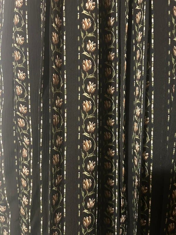 Bershka Floral pleated chiffon midi skirt