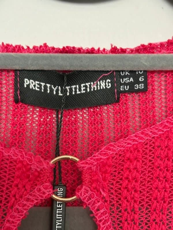 PrettyLittleThing PrettyLittleThing pink rib knit dress