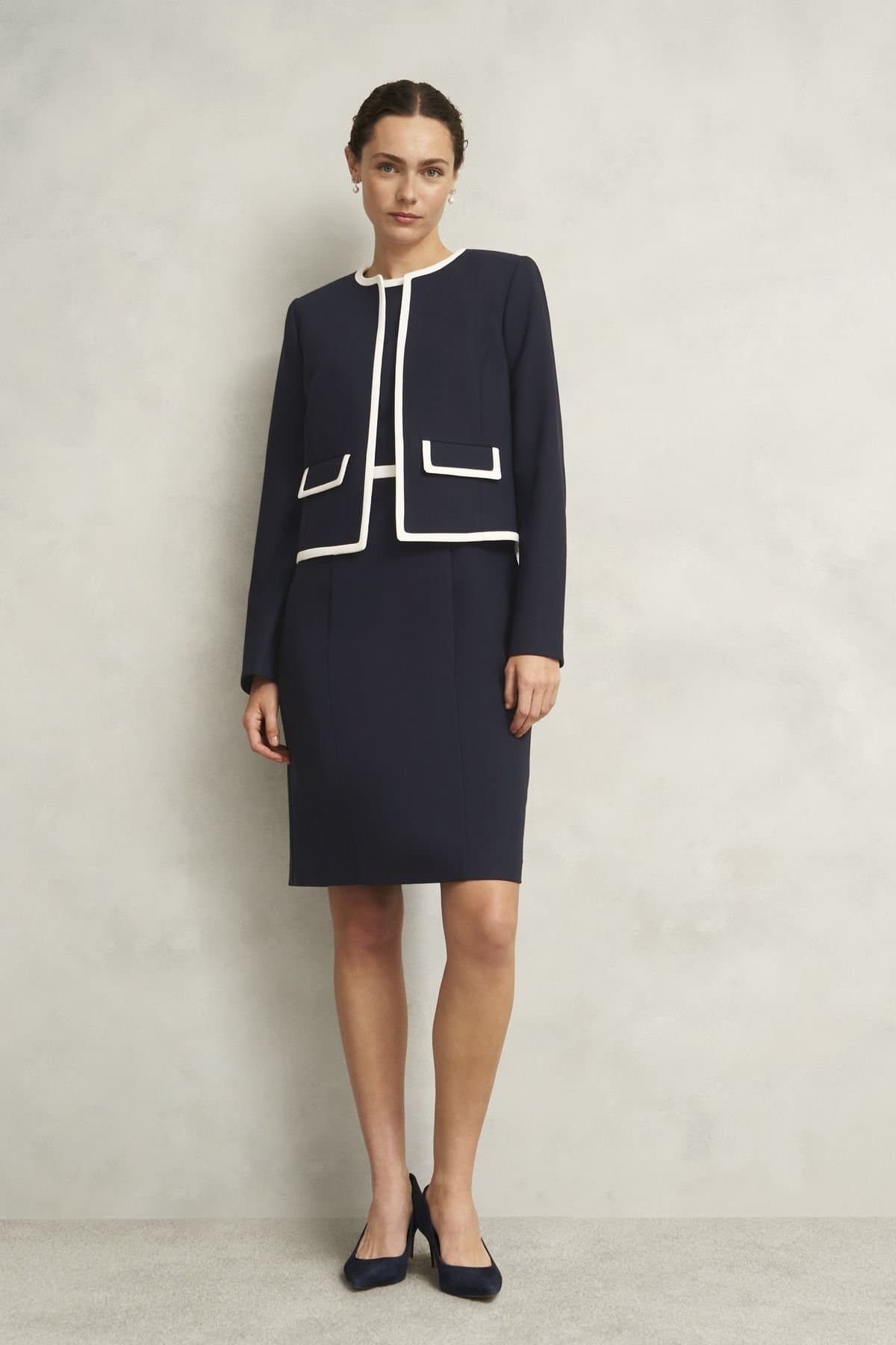 Hobbs London Hobbs London Women's Sally Jacket in Dark Navy