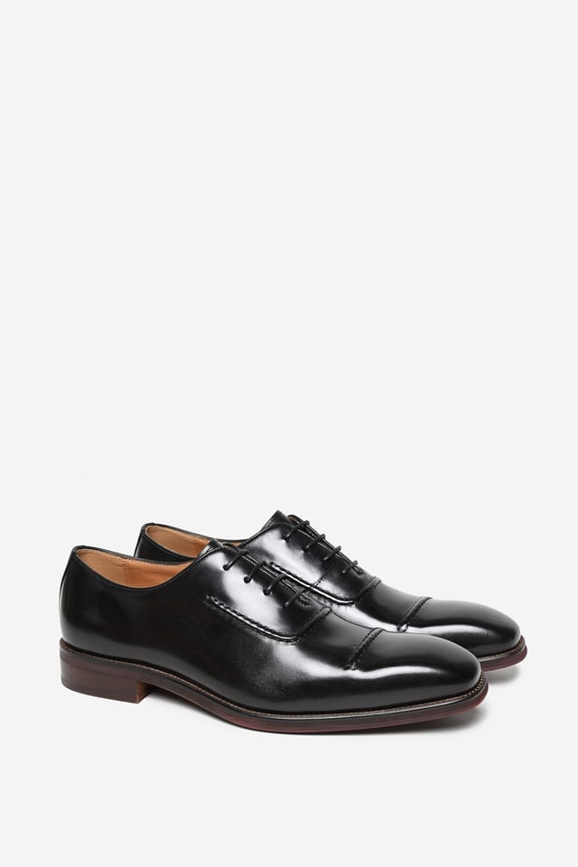 Alexander Pace Alexander Pace Men's 'Ritson' Premium Leather Oxford Shoe in Black - 3