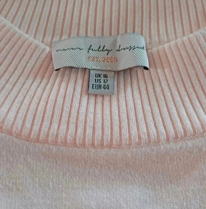 Never Fully Dressed Never Fully Dressed Cream Honey Jumper - size L/16