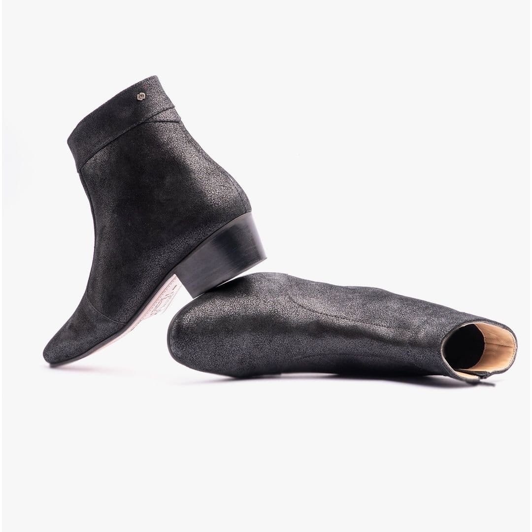 Club Cubano Club Cubano Men's Caesar Zip Cuban Heel Ankle Boots in Black - 4
