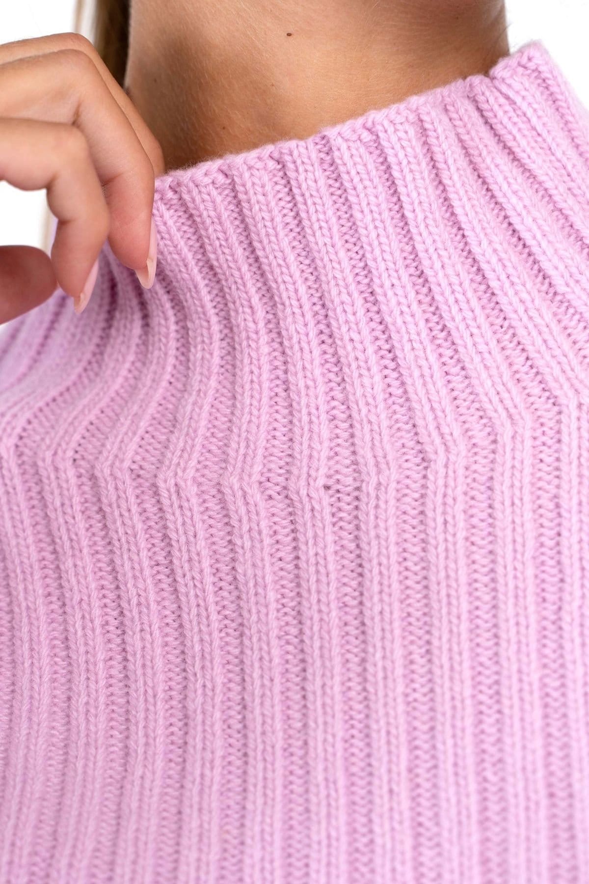 Kettlewell Kettlewell Women's Maeve Rib Knit Sweater in Baby Pink - 4
