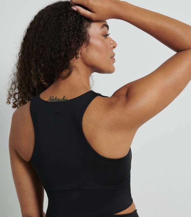 Rise Women's by Zara McDermott Black Active High Neck Vest Rise New Look - 3