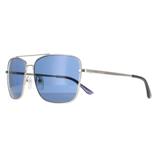 Calvin Klein CALVIN KLEIN Men's Square Silver Smoke Grey CK19136S - 2