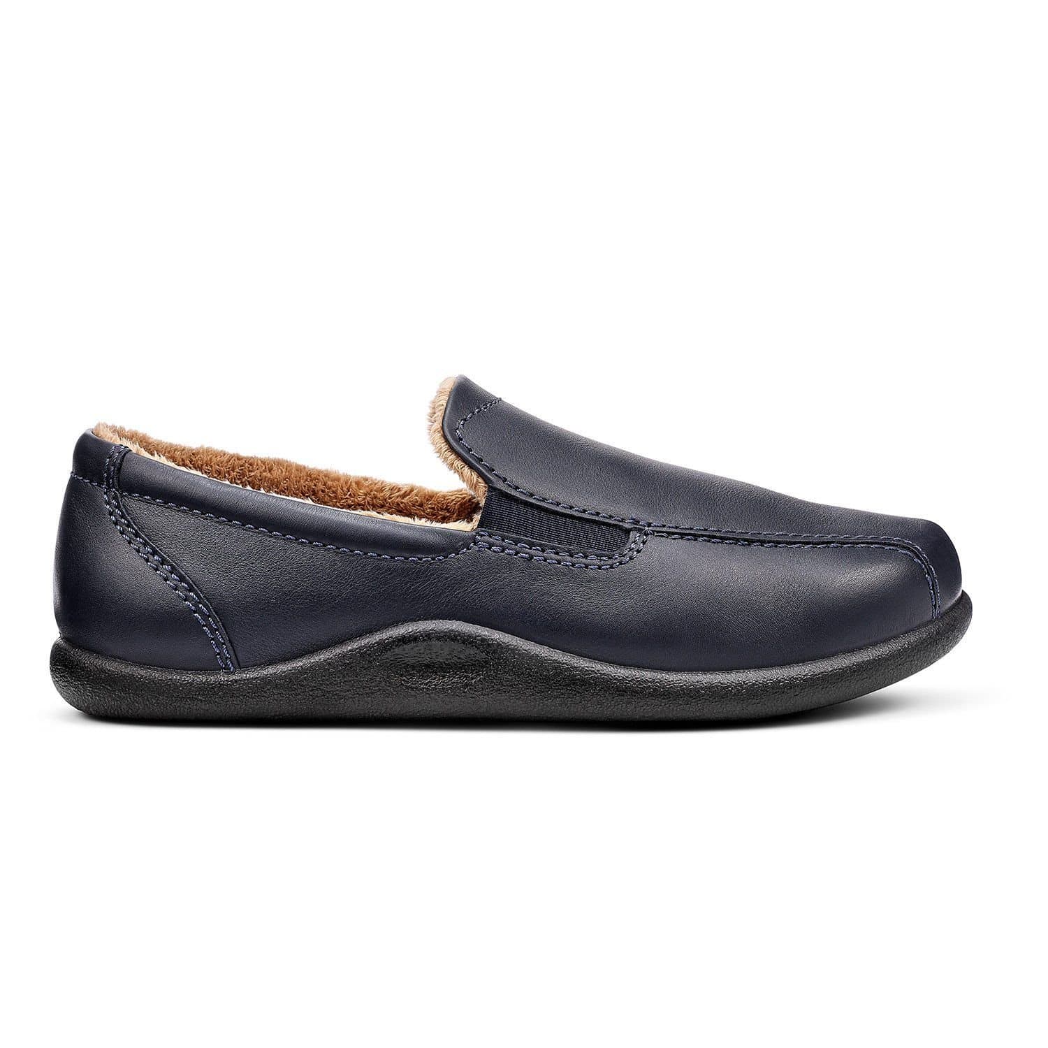 Hotter Hotter Men's 'Relax' Slippers in Dark Navy