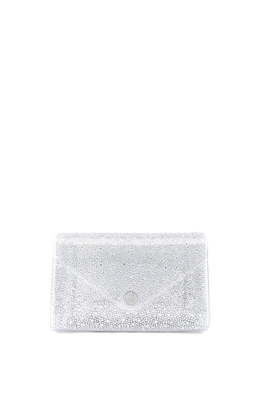 Carvela Carvela Women's 'Positano Vinyl Clutch' Bag in Silver