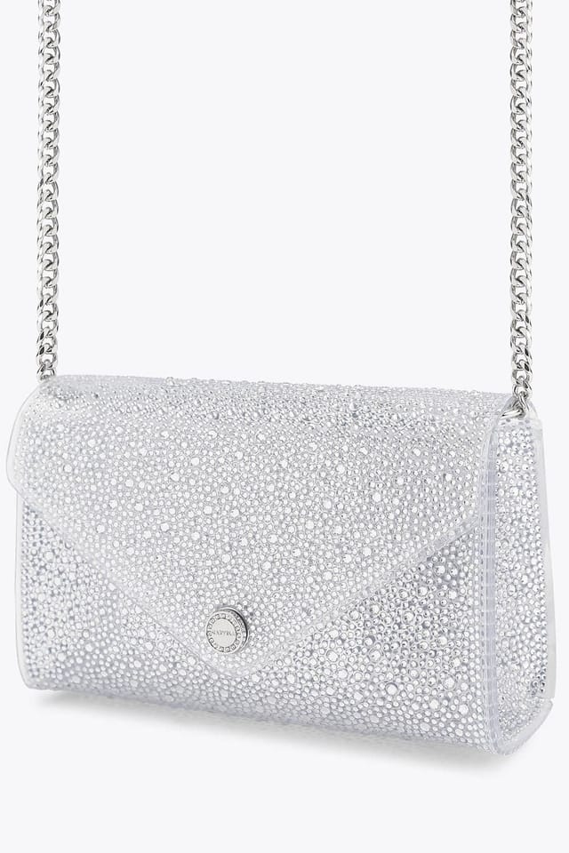 Carvela Carvela Women's 'Positano Vinyl Clutch' Bag in Silver - 2