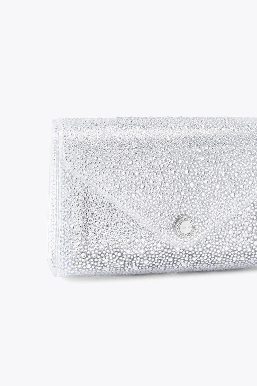 Carvela Carvela Women's 'Positano Vinyl Clutch' Bag in Silver - 4