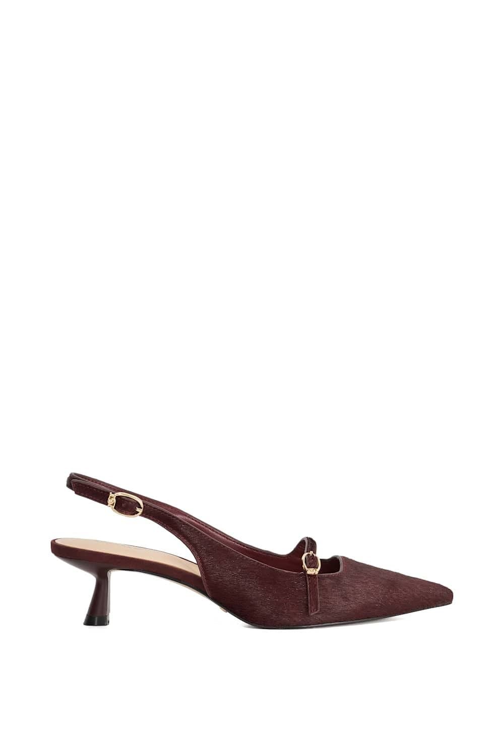 Dune London Dune London Women's 'Deserved' Leather Court Shoes in Red