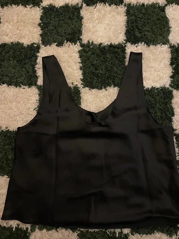 ASOS Black satin cami top