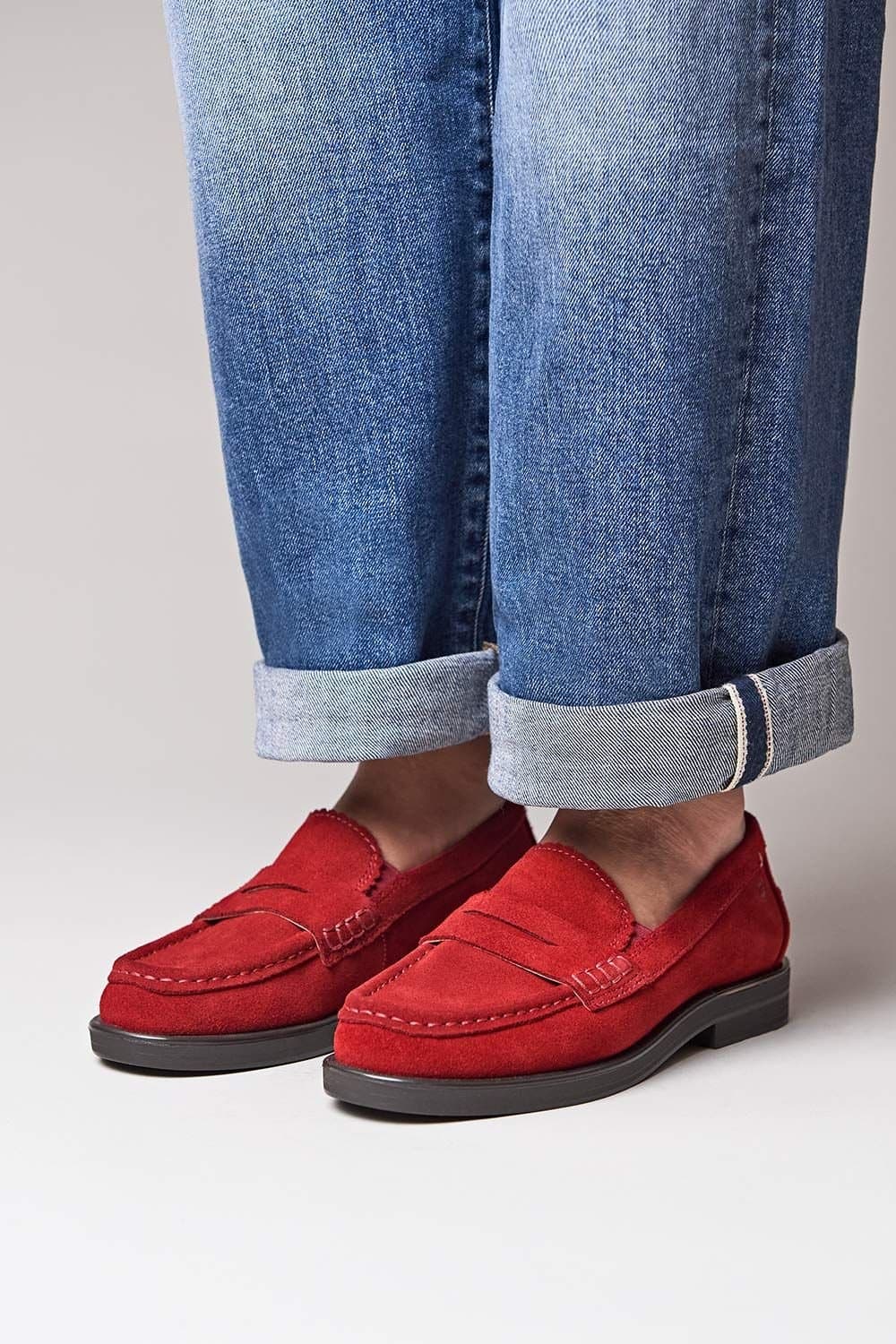 Moshulu Moshulu Women's 'Prion' Characterful Loafers in Red