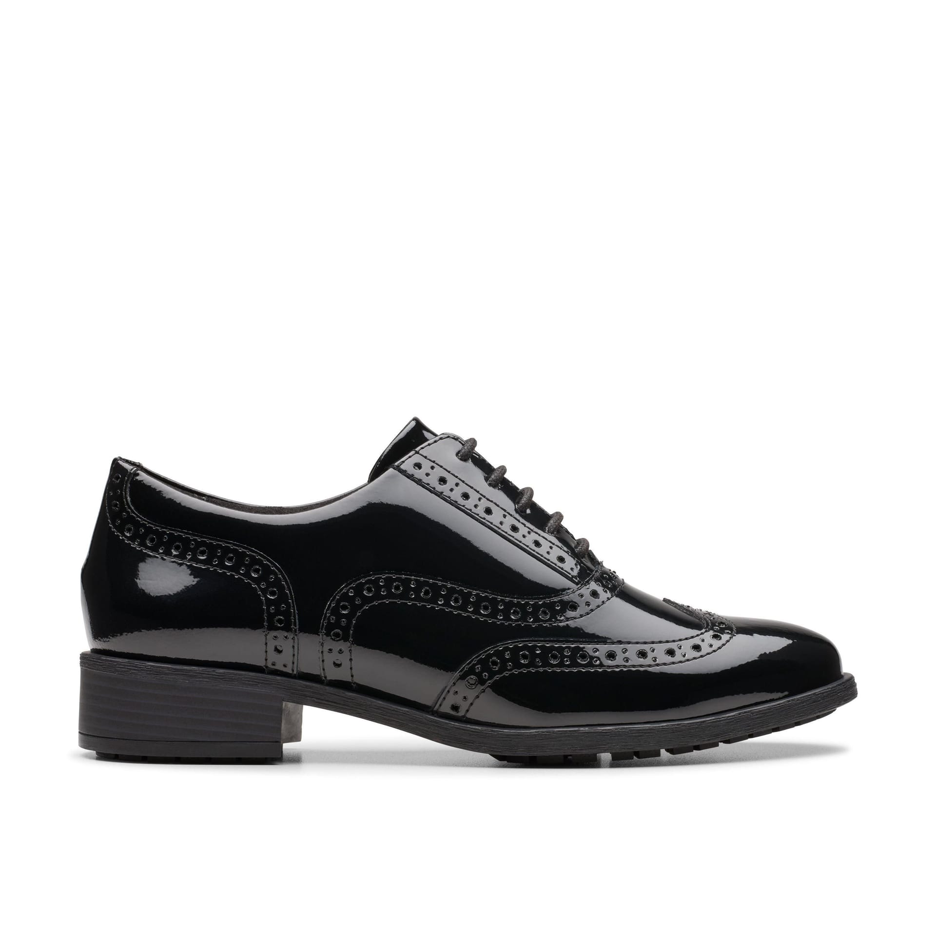 Clarks Clarks Women's Havisham Oak Black Patent Brogues, Lace Up - 4