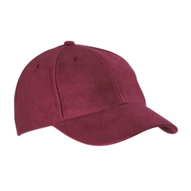 Myrtle Beach Myrtle Beach Men's Raver 6 Panel Laminated Baseball Cap in Burgundy - 2