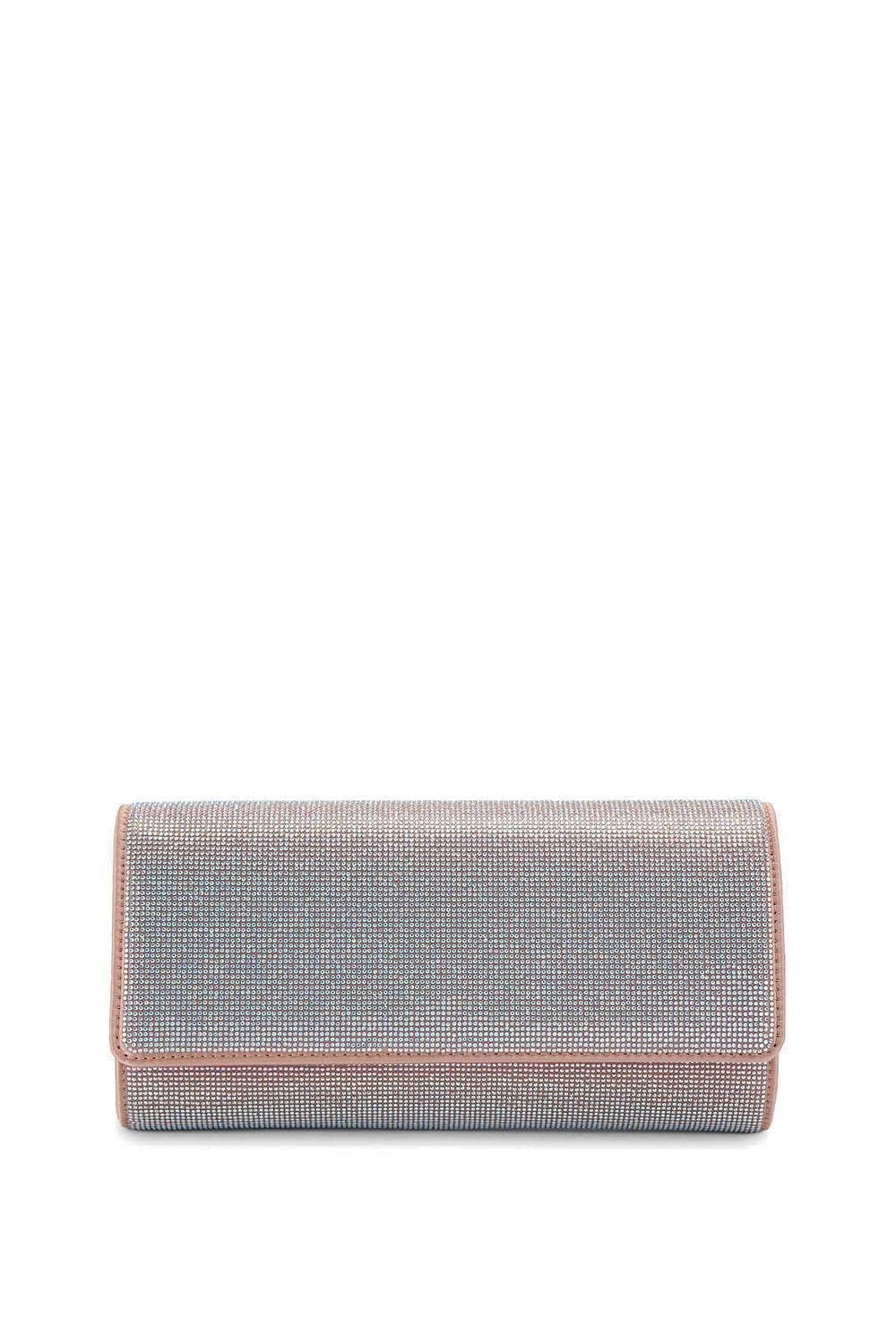Carvela Carvela Pale Pink Crystal Clutch Bag