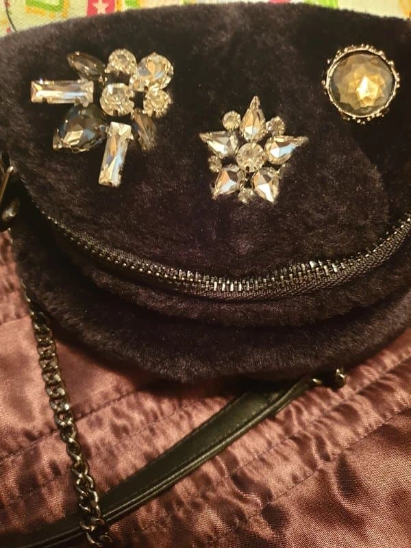 New Look New Look Small fur embellished bag