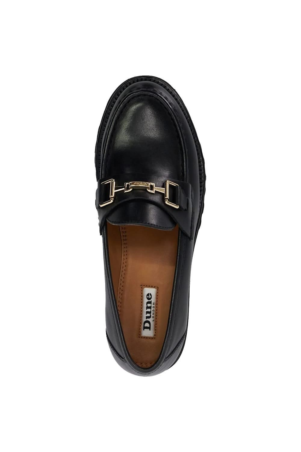 Dune London Dune London Women's 'Groundbreaking' Leather Loafers in Black - 4