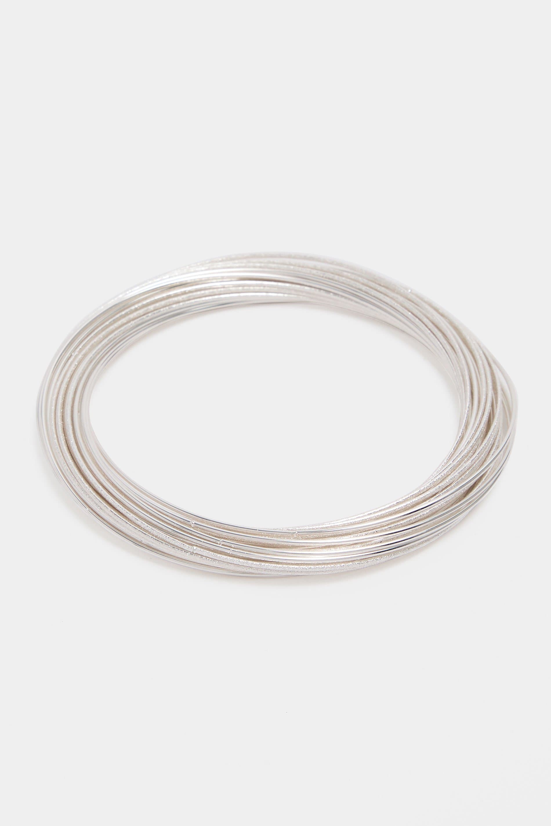 Yours Silver Tone Mix Twist Bangle Set