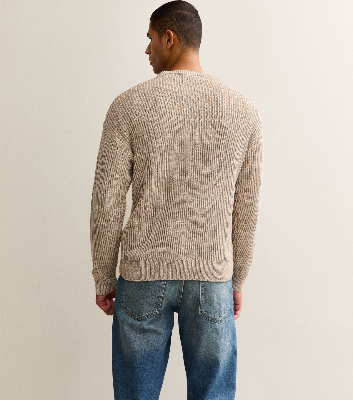 Only and Sons Men's Cream Cable Knit Jumper Only and Sons New Look - 4