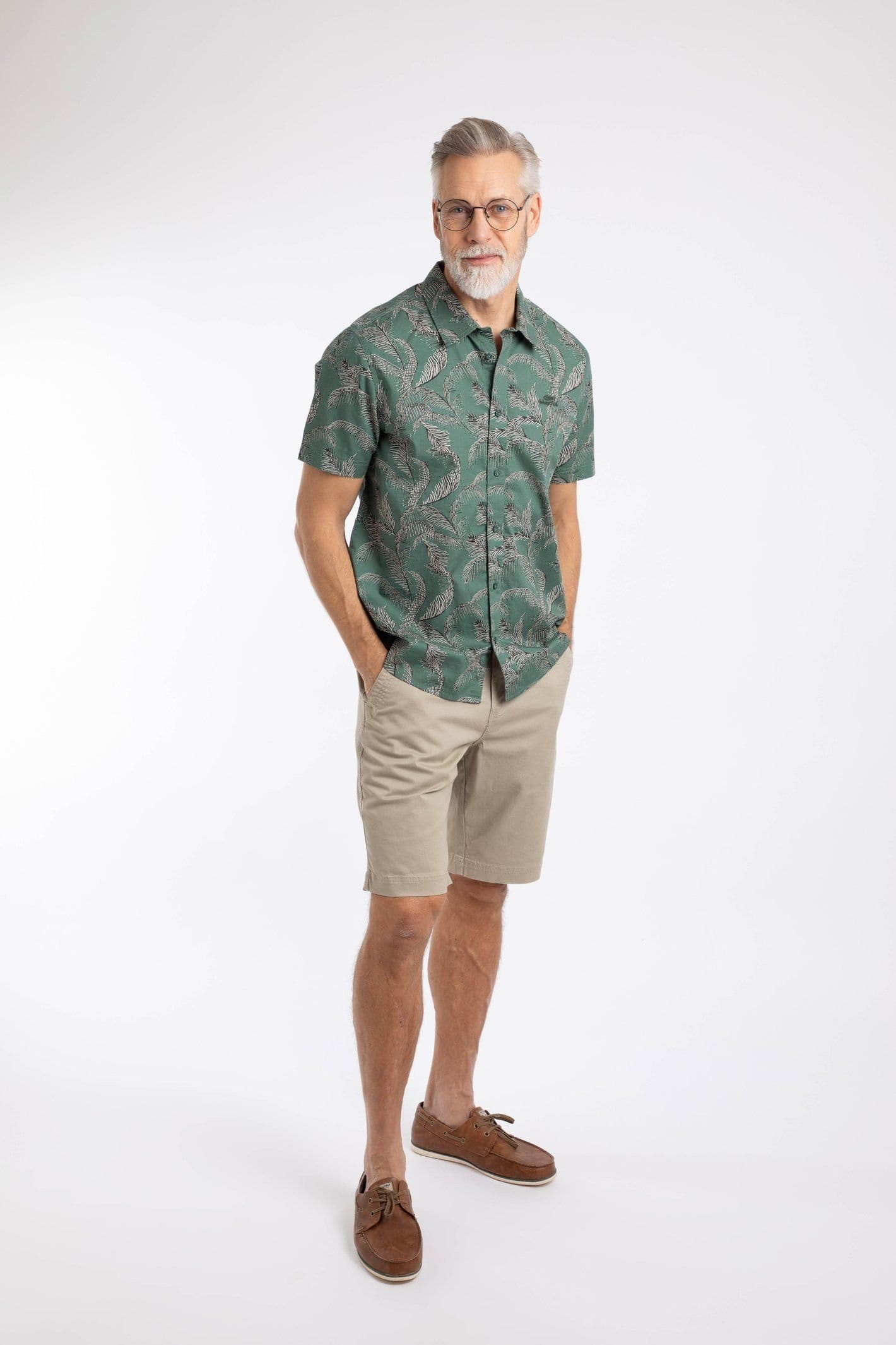 Weird Fish Weird Fish Men's Avondale Short Sleeve Printed Shirt in Green - 4