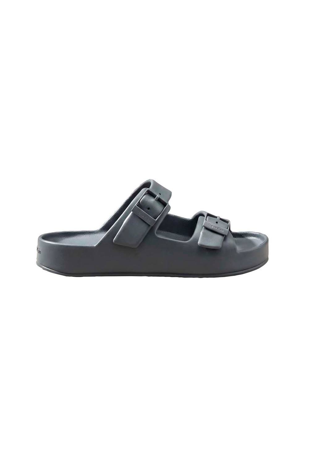 Calvin Klein Calvin Klein Men's Ergon Eva Double Bar Sandal Turbulence in Grey - 1