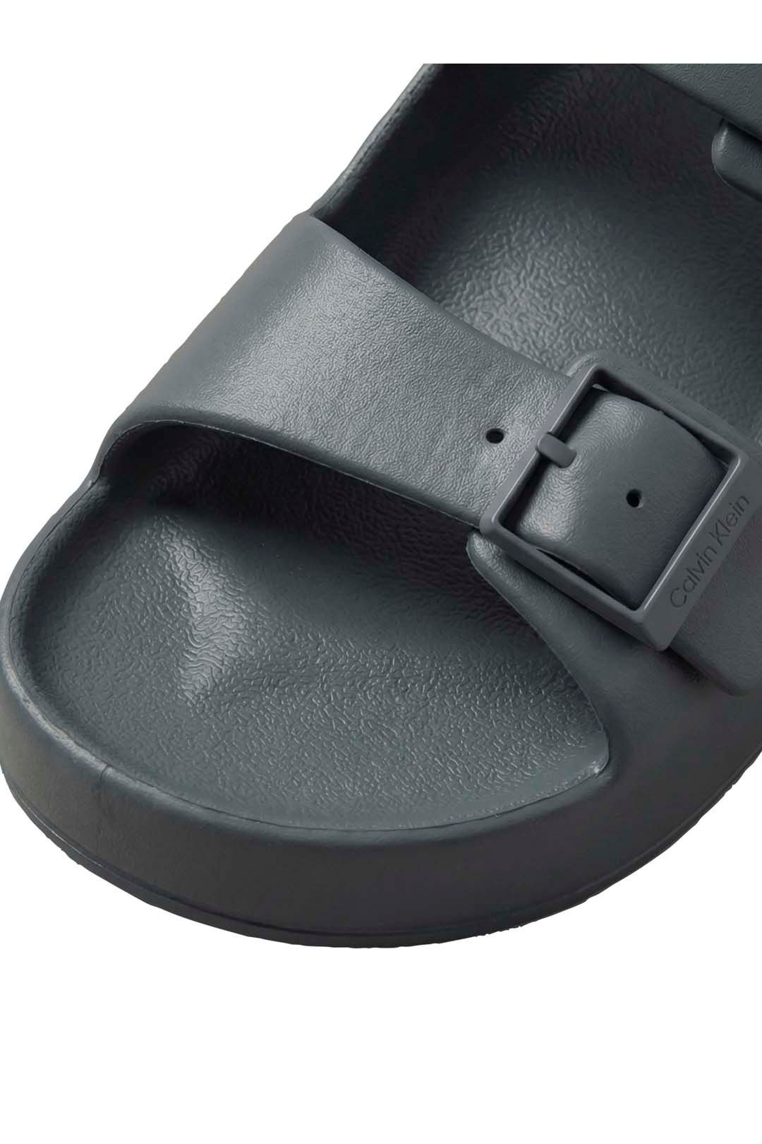 Calvin Klein Calvin Klein Men's Ergon Eva Double Bar Sandal Turbulence in Grey - 4