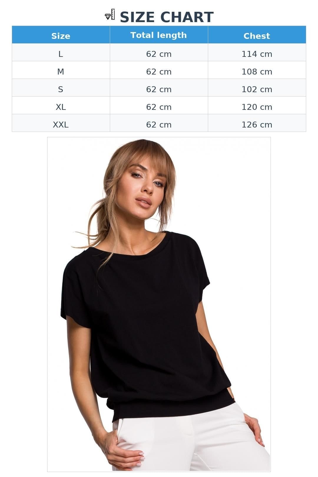 Love Lace Love Lace Women's Loose Fit Airy Blouse with Overlap Back in Black - 4