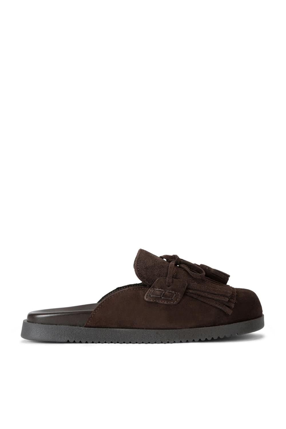 Steve Madden STEVE MADDEN Women's 'Maurea Dark Brown' Suede Flats in Dark Brown
