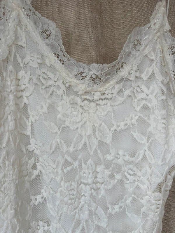 Missguided Misguided Cream lace mini dress size 8