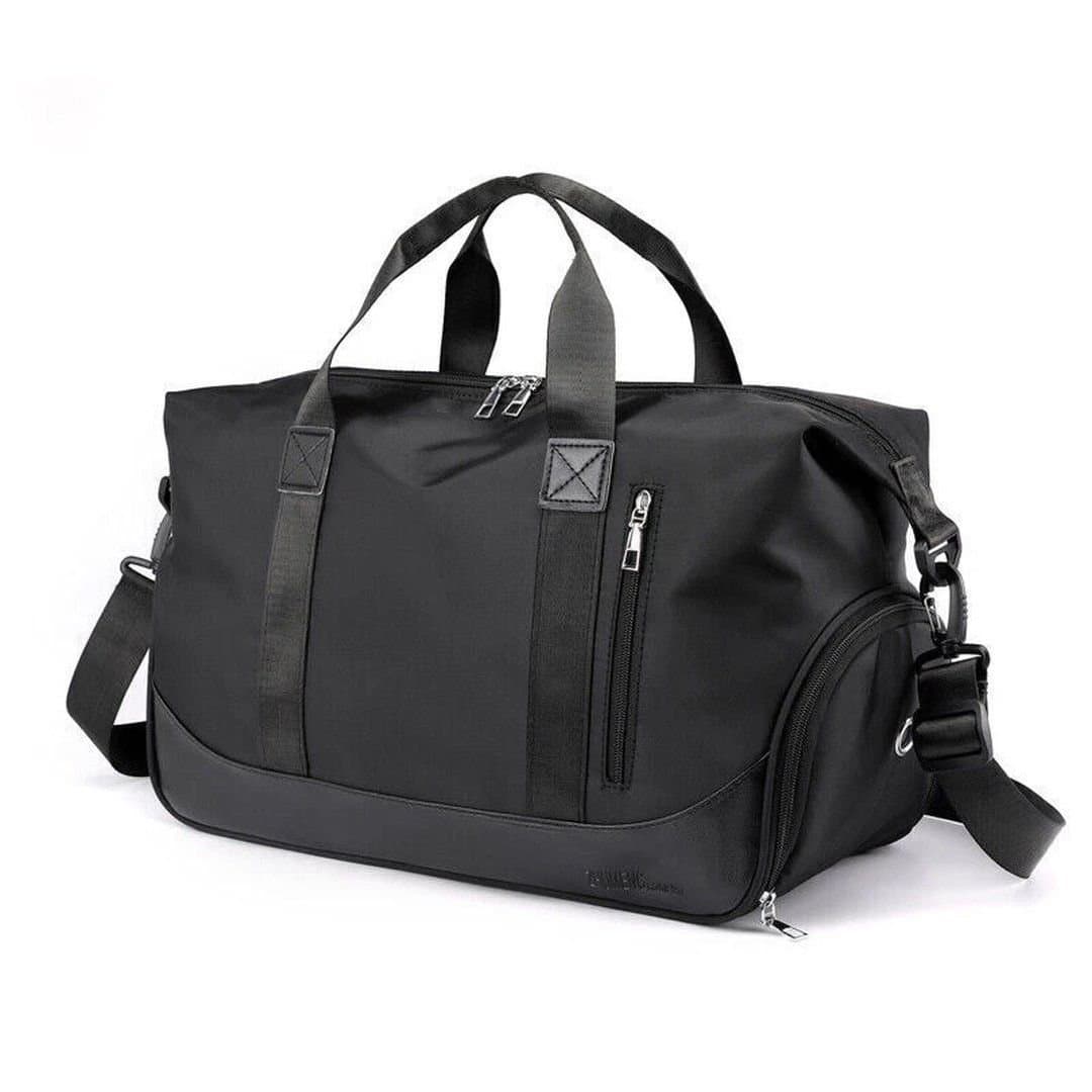 FLAVORA FLAVORA Men's Black 30L Large Gym Duffle Bag Waterproof