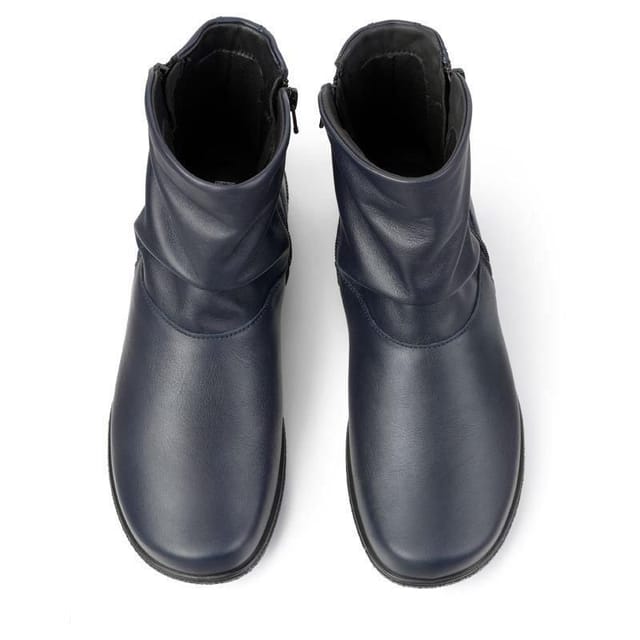 Hotter Hotter Women's Extra Wide 'Whisper' Ankle Boots in Navy - 3