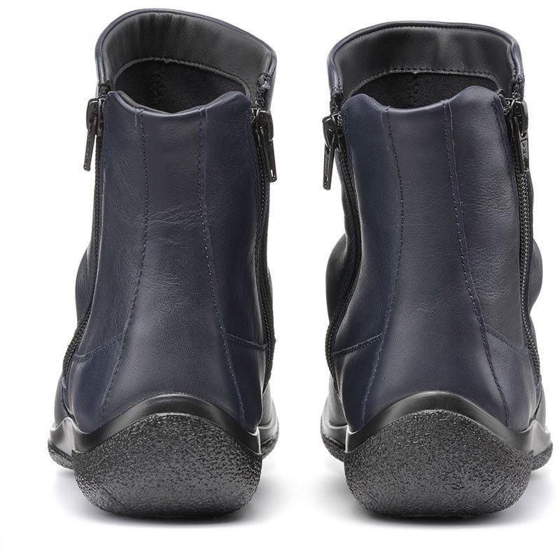 Hotter Hotter Women's Extra Wide 'Whisper' Ankle Boots in Navy - 4