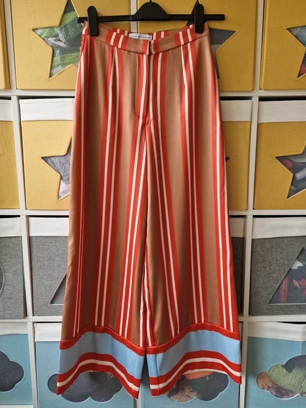 Never Fully Dressed Never fully dressed women's Multi Stripe Marnie Trousers size 8 BNWOT