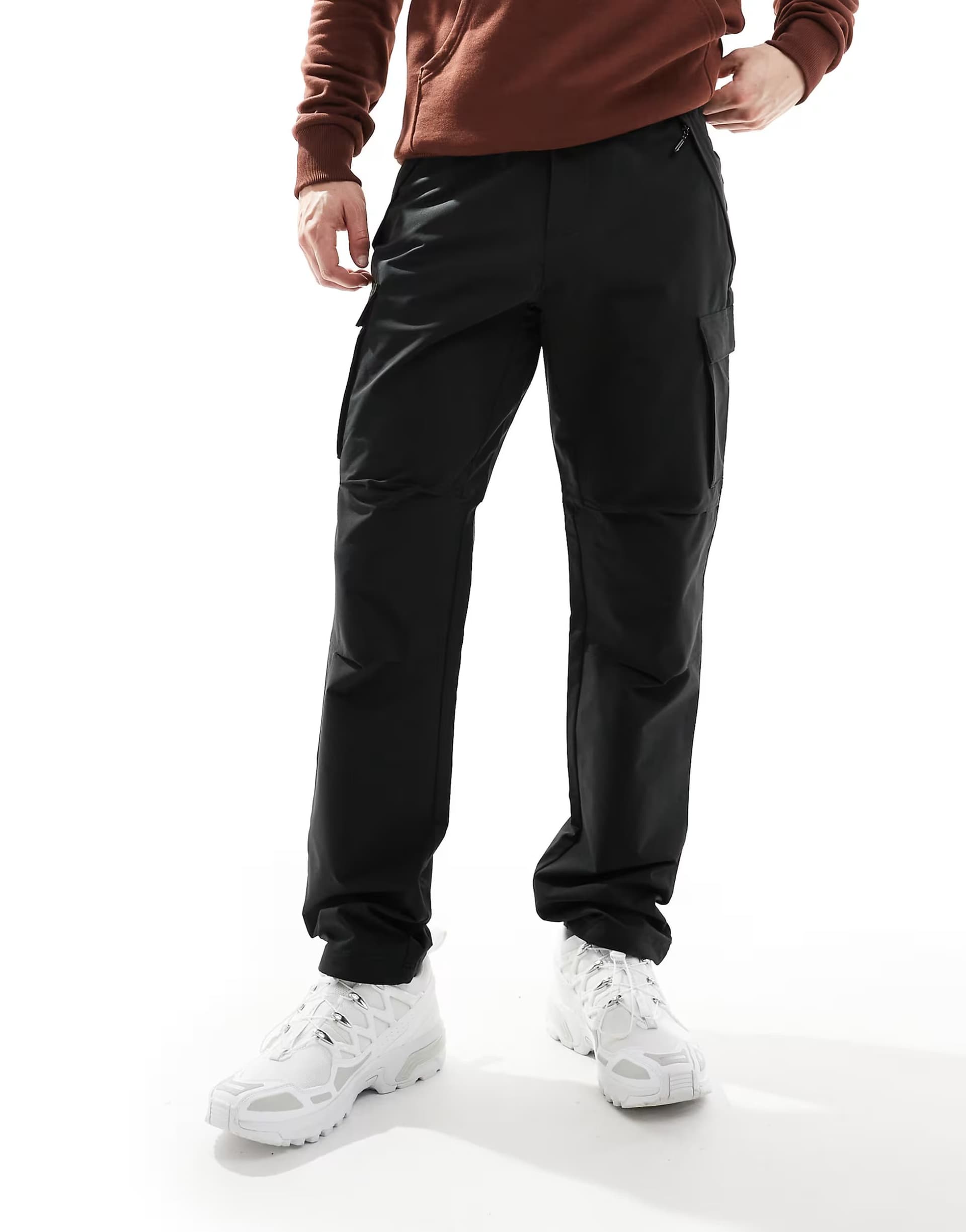 ASOS Regatta Questra Cargo Trousers in Black