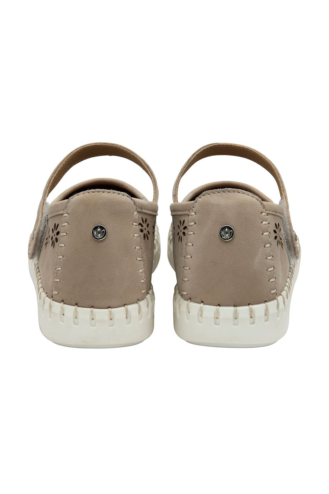 Lotus Lotus Women's 'Aurelia' Nubuck Flat Shoes in Natural - 3