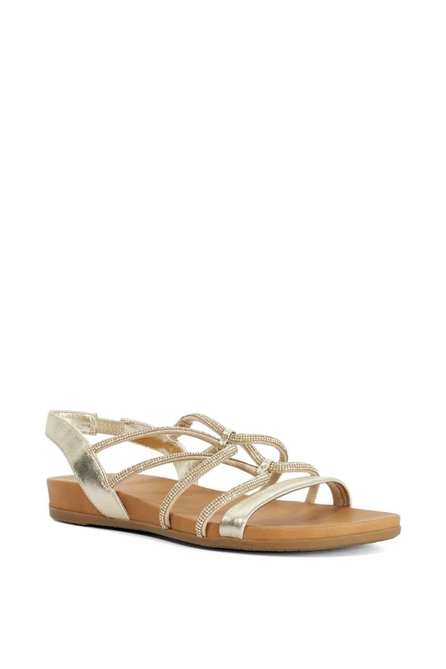 Dune London Dune London Women's 'Lyrically' Leather Sandals in Metallics - 2