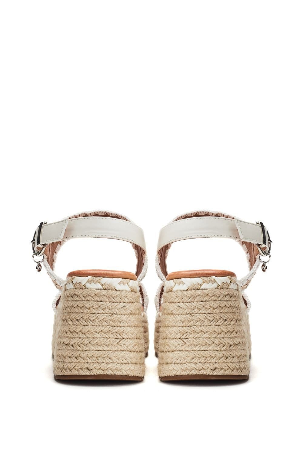 Moda In Pelle Moda In Pelle Women's 'Kelila' Textile Wedges in White - 4