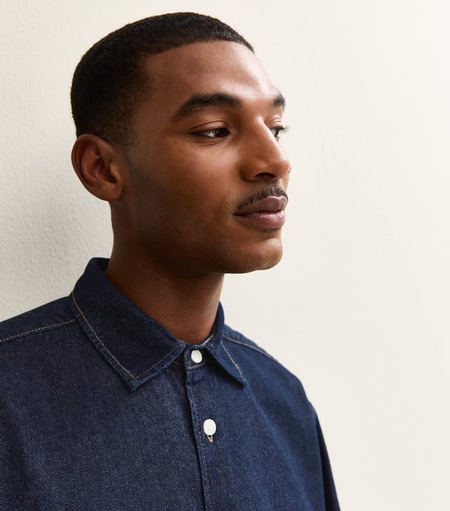 jack & jones Men's Dark Blue Regular Denim Long Sleeve Shirt Jack & Jones New Look - 2