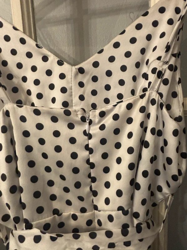 I Saw it First White and black polka dot ruffled playsuit - 1