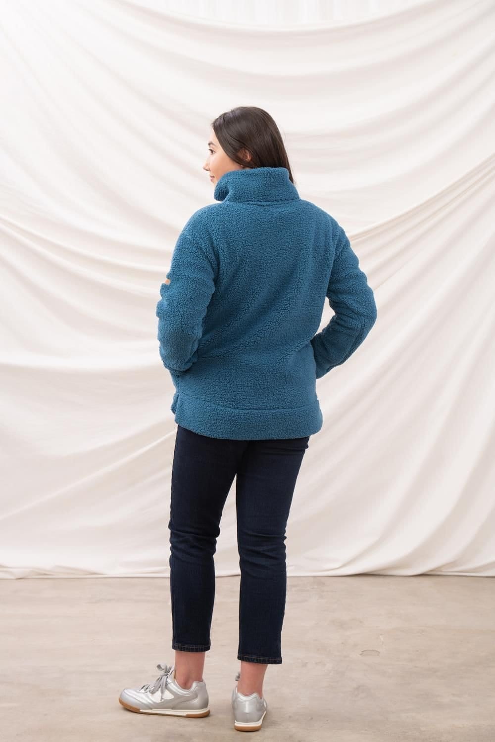 Lighthouse Clothing Lighthouse Clothing Women's Coast Fleece in Teal - 4