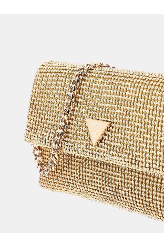Guess Guess Women's Zalina Flap Clutch Gold - 3