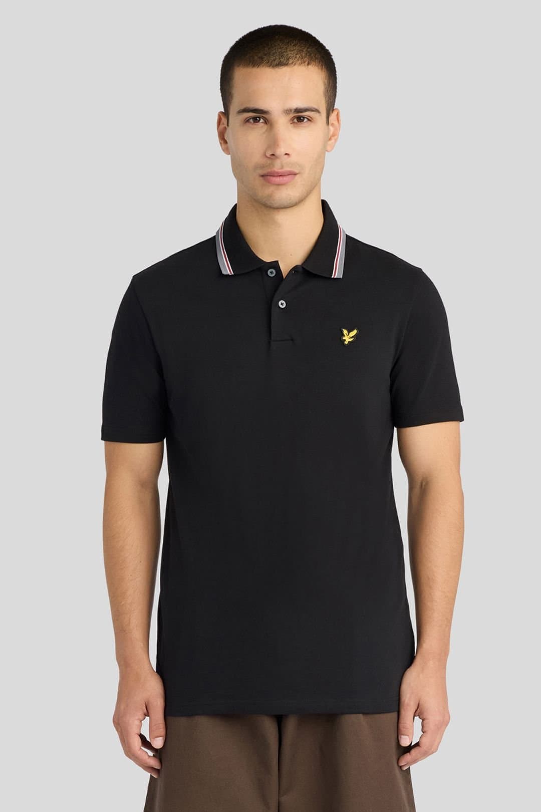 Lyle & Scott Lyle & Scott Men's Track Tipped Polo Shirt Jet Black