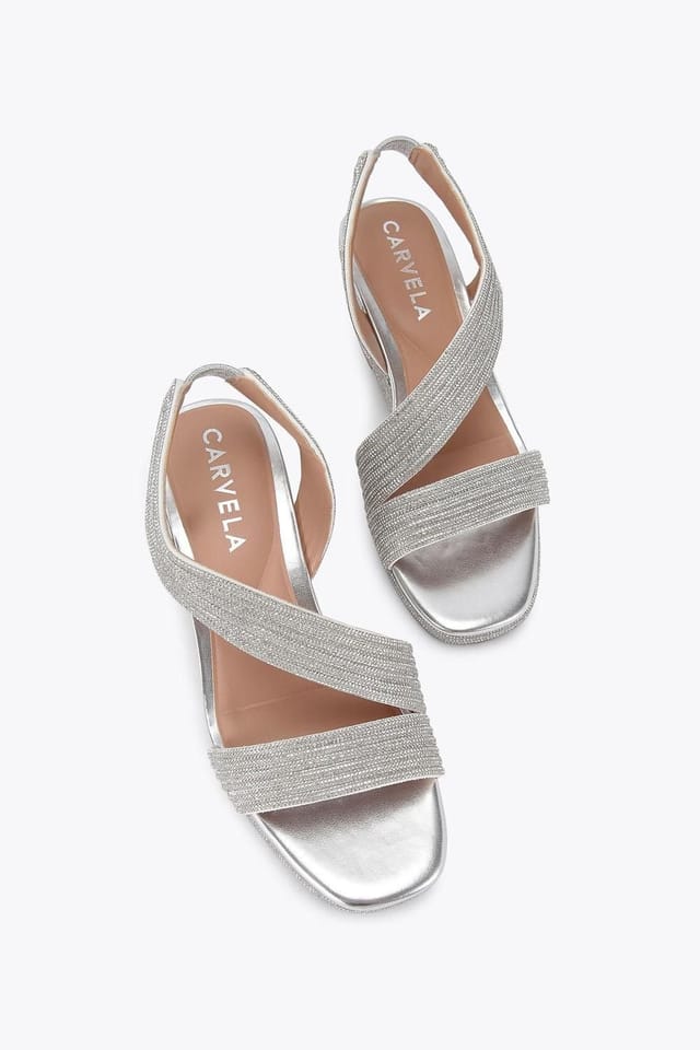 Carvela Carvela Women's 'Gala Wedge Jewel 70' Heels in Silver - 2