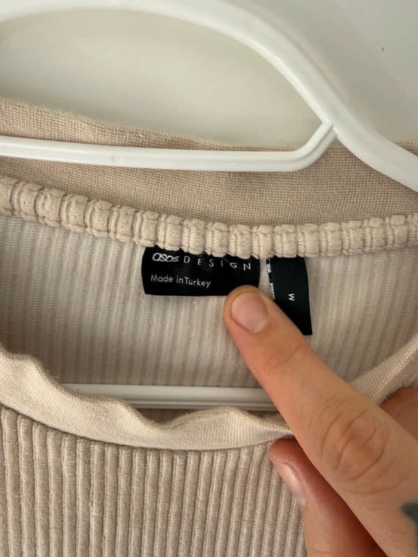 ASOS Design ASOS Design Cord T-Shirt - Cream