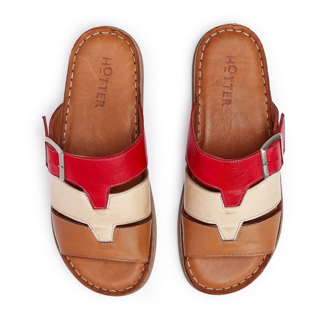 Hotter Hotter Women's Wide Fit 'Melis' Sandals in Red - 3