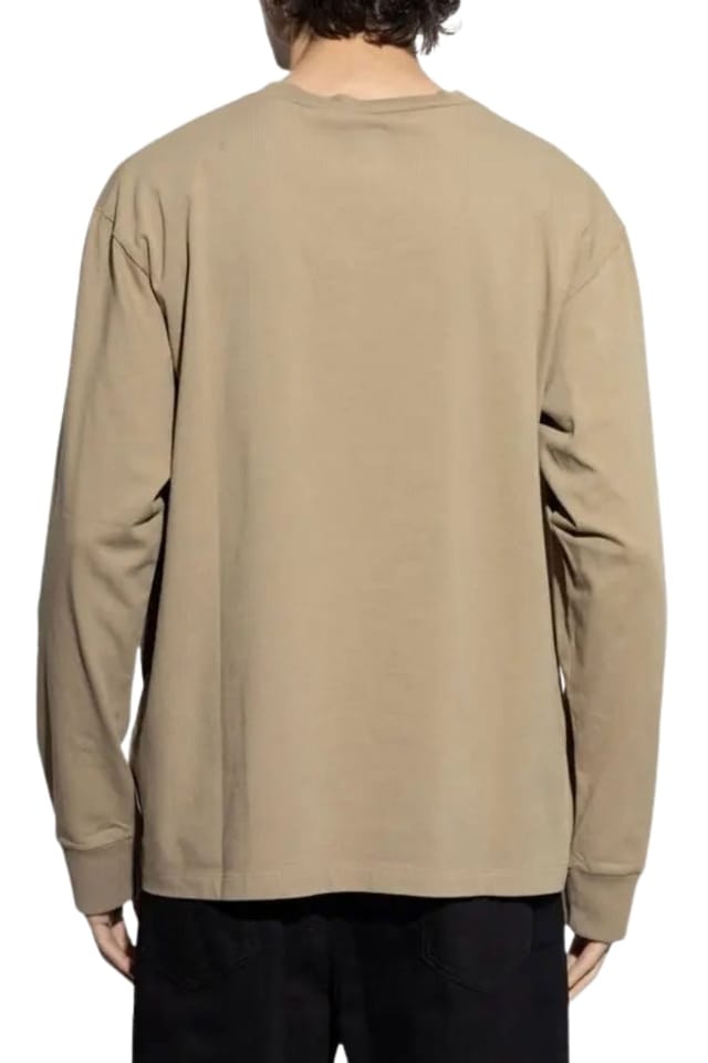Dsquared2 Dsquared2 Men's Long Sleeve Round T-shirt in Stone - 2