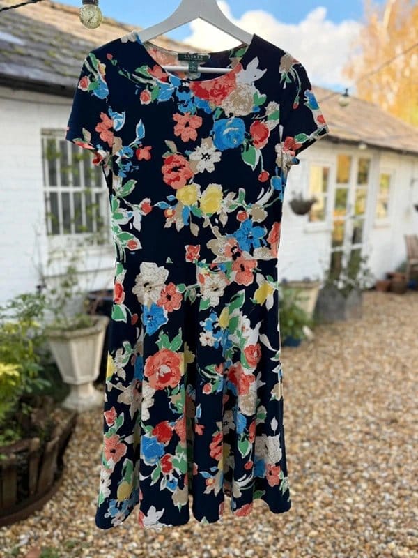 Lauren Ralph Lauren Floral Circle Midi Dress Multicolour
